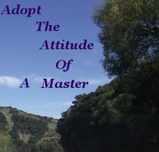 Adopt the attitude of a master