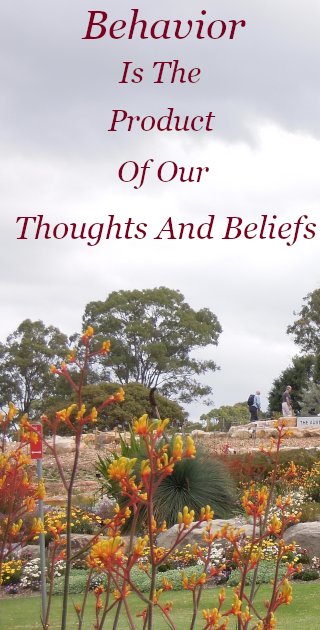 Behavior is the product of our thoughts and beliefs Behavior is the product of our thoughts and beliefs