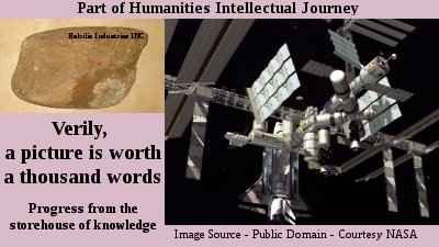 Human progress from the storehouse of knowledge. Courtesy of the power of Thought. Progress from the storehouse of knowledge.